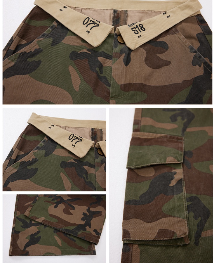 Denim long pants work clothing for women