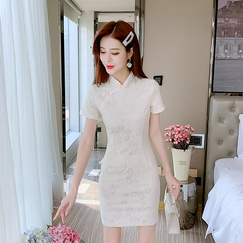 Maiden Chinese style fashion dress summer light cheongsam