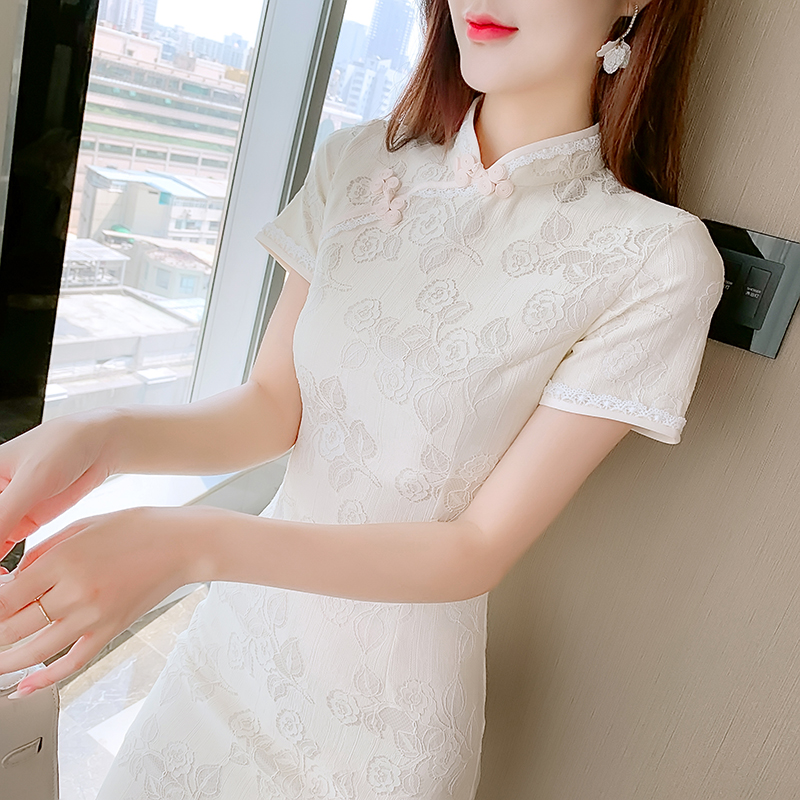 Maiden Chinese style fashion dress summer light cheongsam
