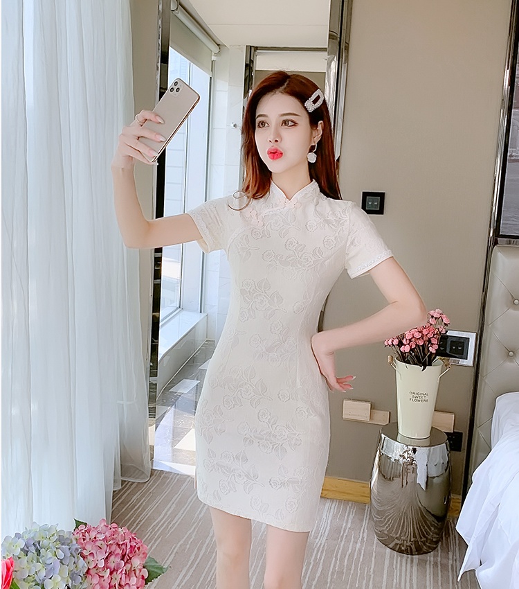 Maiden Chinese style fashion dress summer light cheongsam