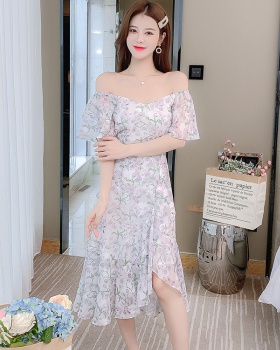 Romantic chiffon light temperament summer dress for women