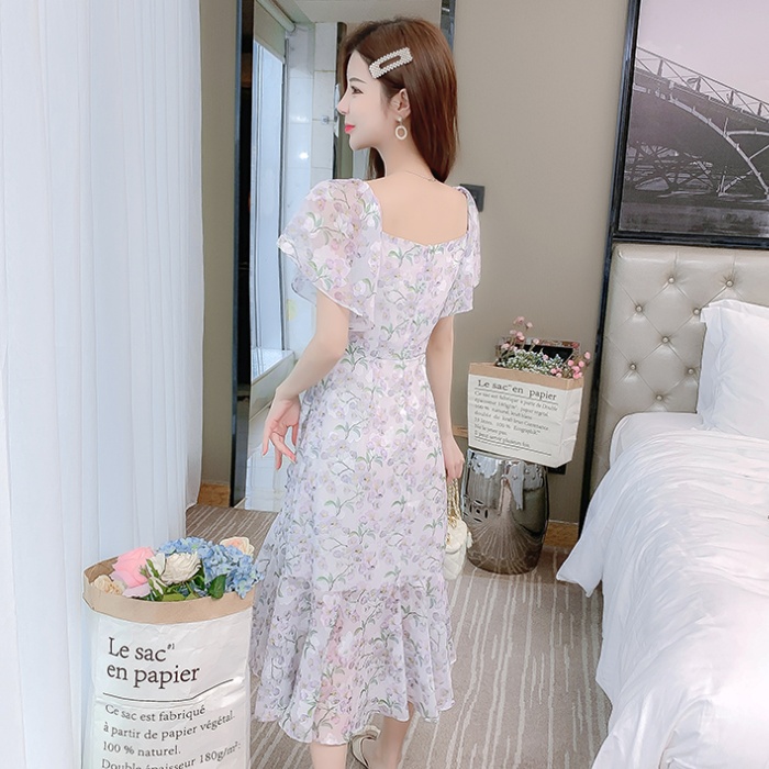 Romantic chiffon light temperament summer dress for women