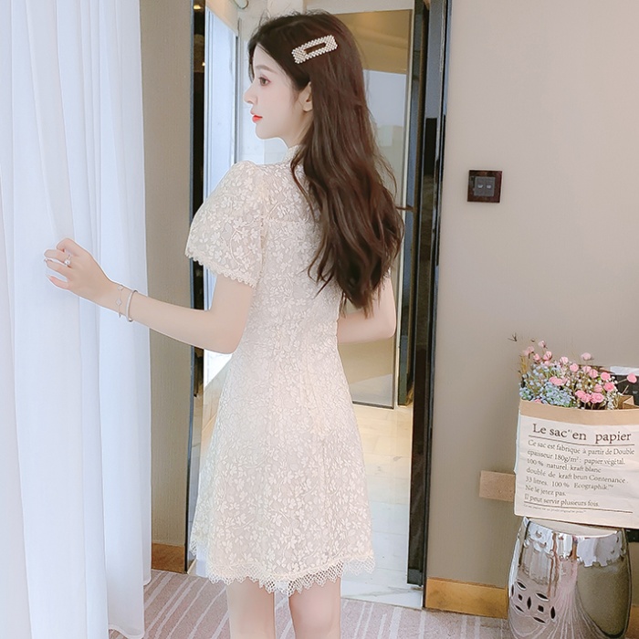 Slim Chinese style lace dress light ladies maiden cheongsam