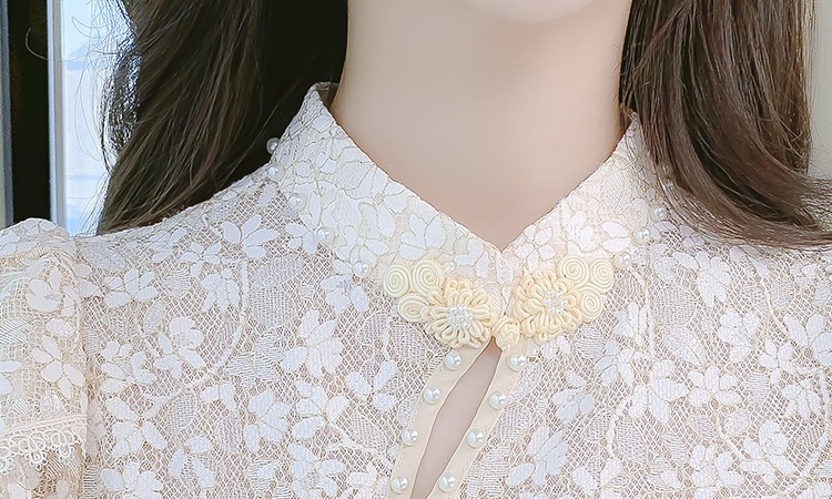 Slim Chinese style lace dress light ladies maiden cheongsam