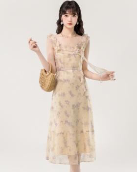 France style long dress temperament dress for women