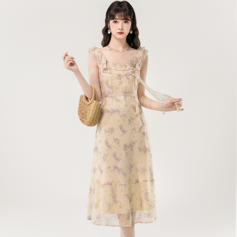 France style long dress temperament dress for women