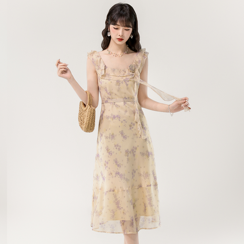 France style long dress temperament dress for women