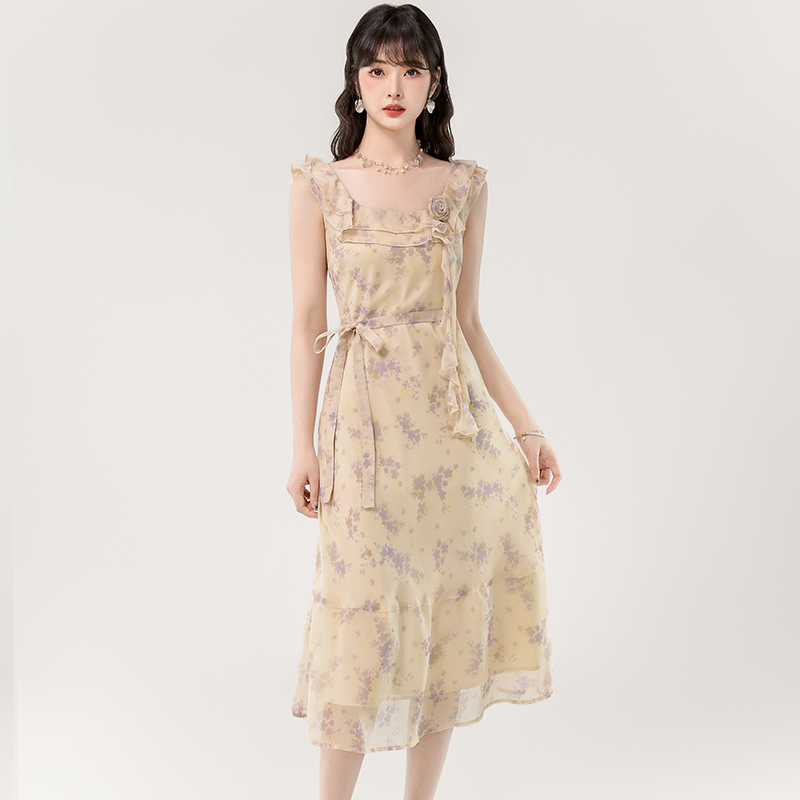 France style long dress temperament dress for women