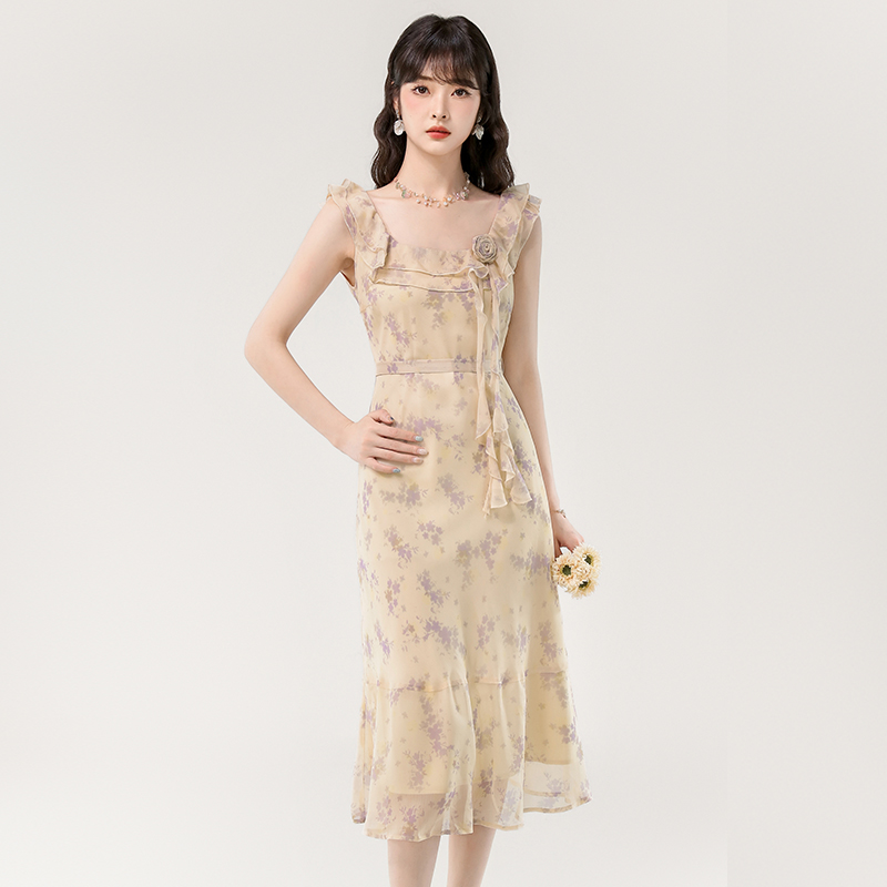 France style long dress temperament dress for women