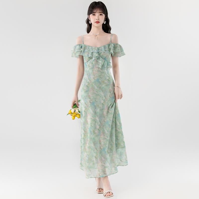 Summer fashion light romantic dress for women