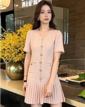 Summer fashion fat sister chanelstyle large yard dress