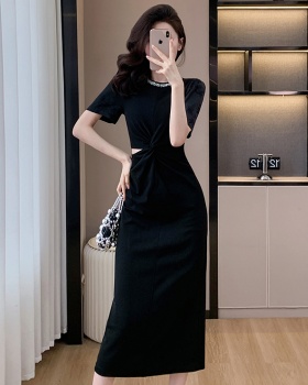 Hollow ladies beading temperament summer dress