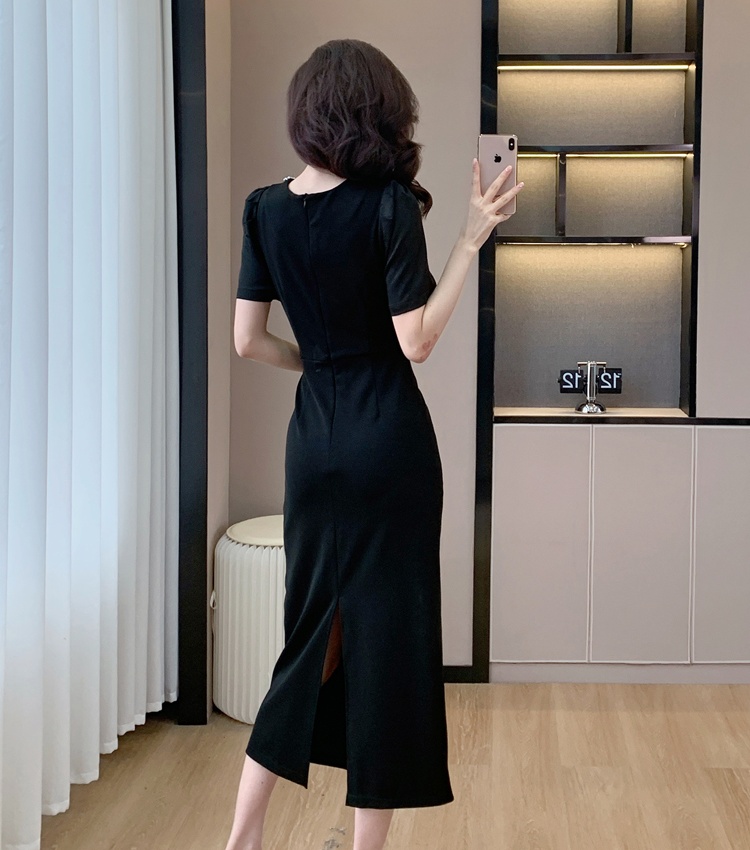 Hollow ladies beading temperament summer dress