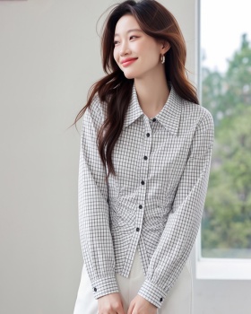 Frenum college style shirt Western style all-match tops