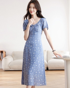 Doll puff sleeve Japanese style dress for women