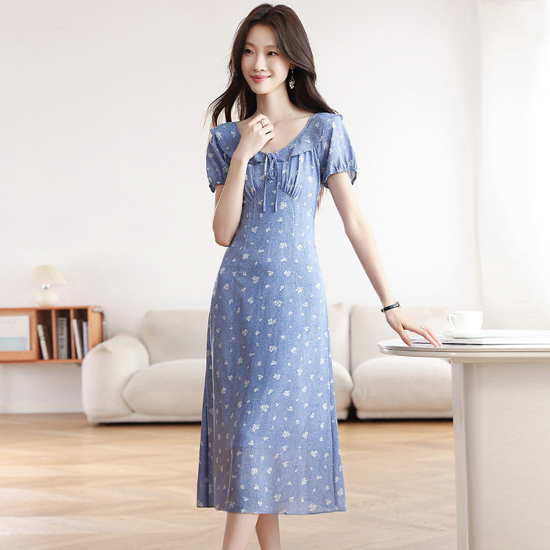 Doll puff sleeve Japanese style dress for women