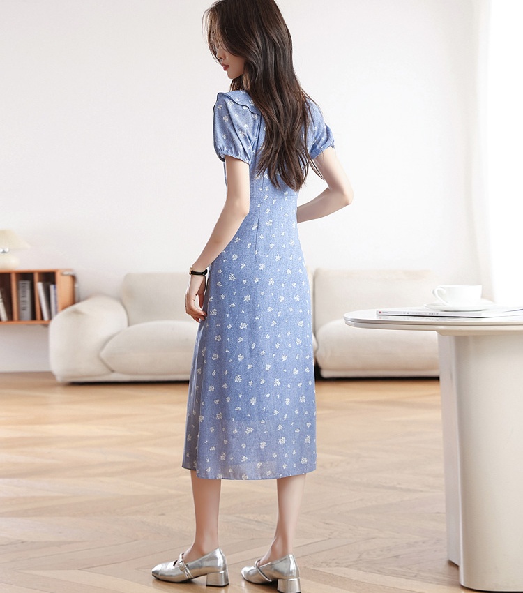 Doll puff sleeve Japanese style dress for women