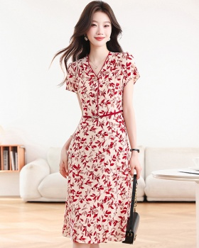 Decorous middle-aged grace dress for women