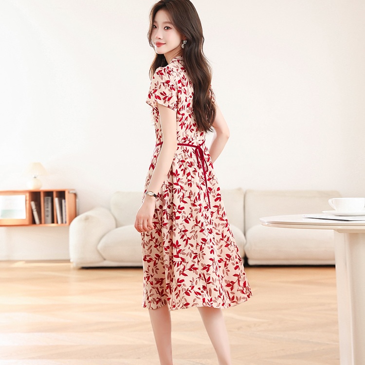 Decorous middle-aged grace dress for women