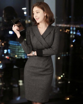 Long sleeve business suit spring and autumn dress
