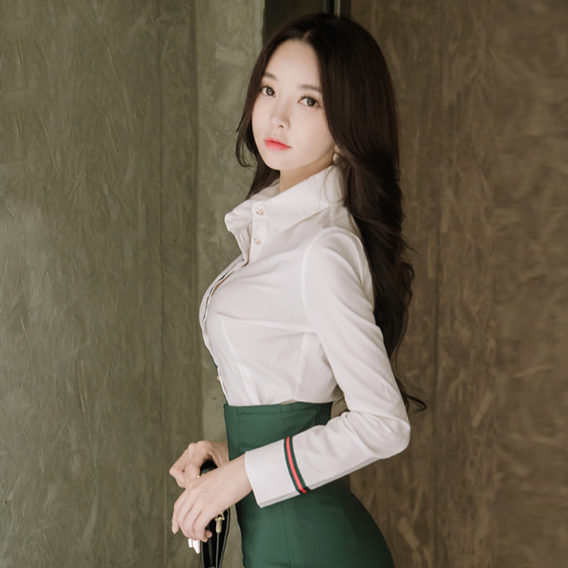 Profession slim tops spring and autumn shirt for women