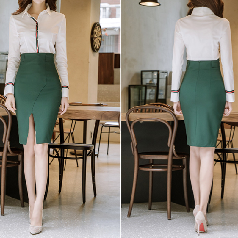 Profession slim tops spring and autumn shirt for women