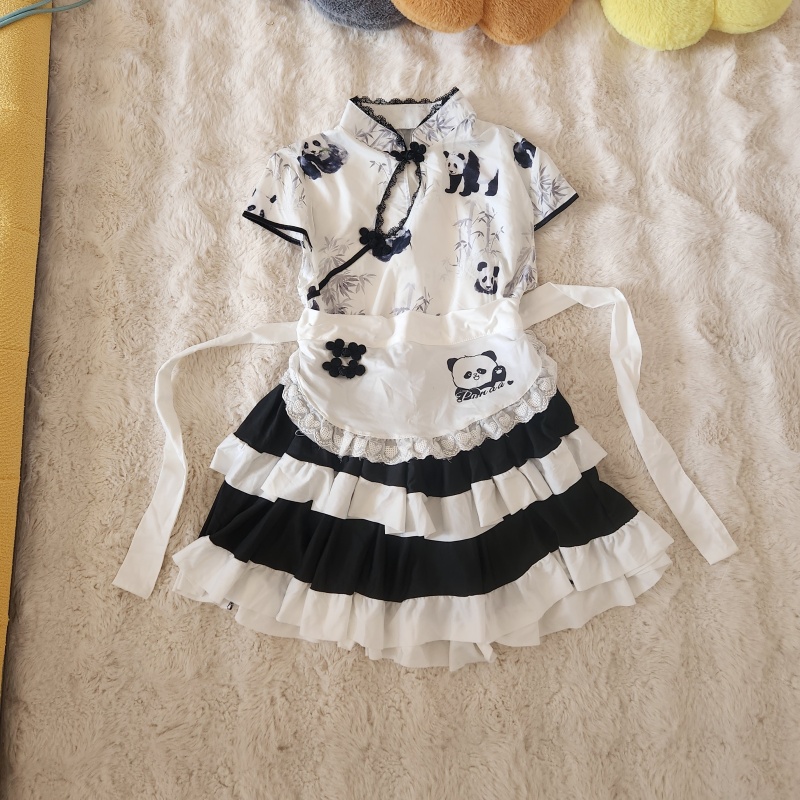 Fashion skirt lotus leaf edges tops 3pcs set for women