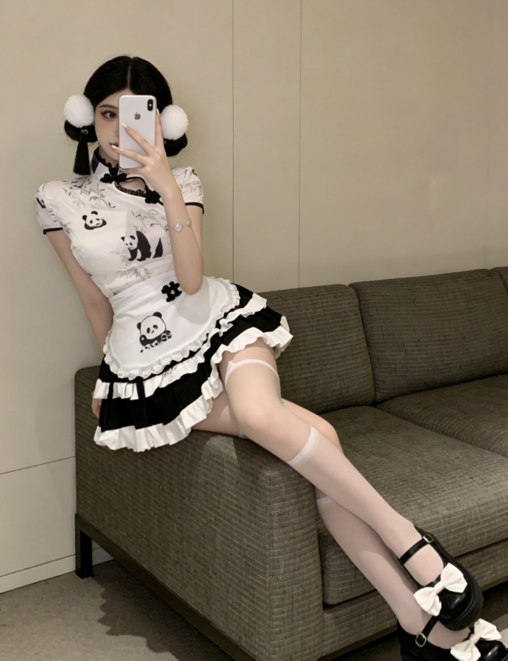 Fashion skirt lotus leaf edges tops 3pcs set for women