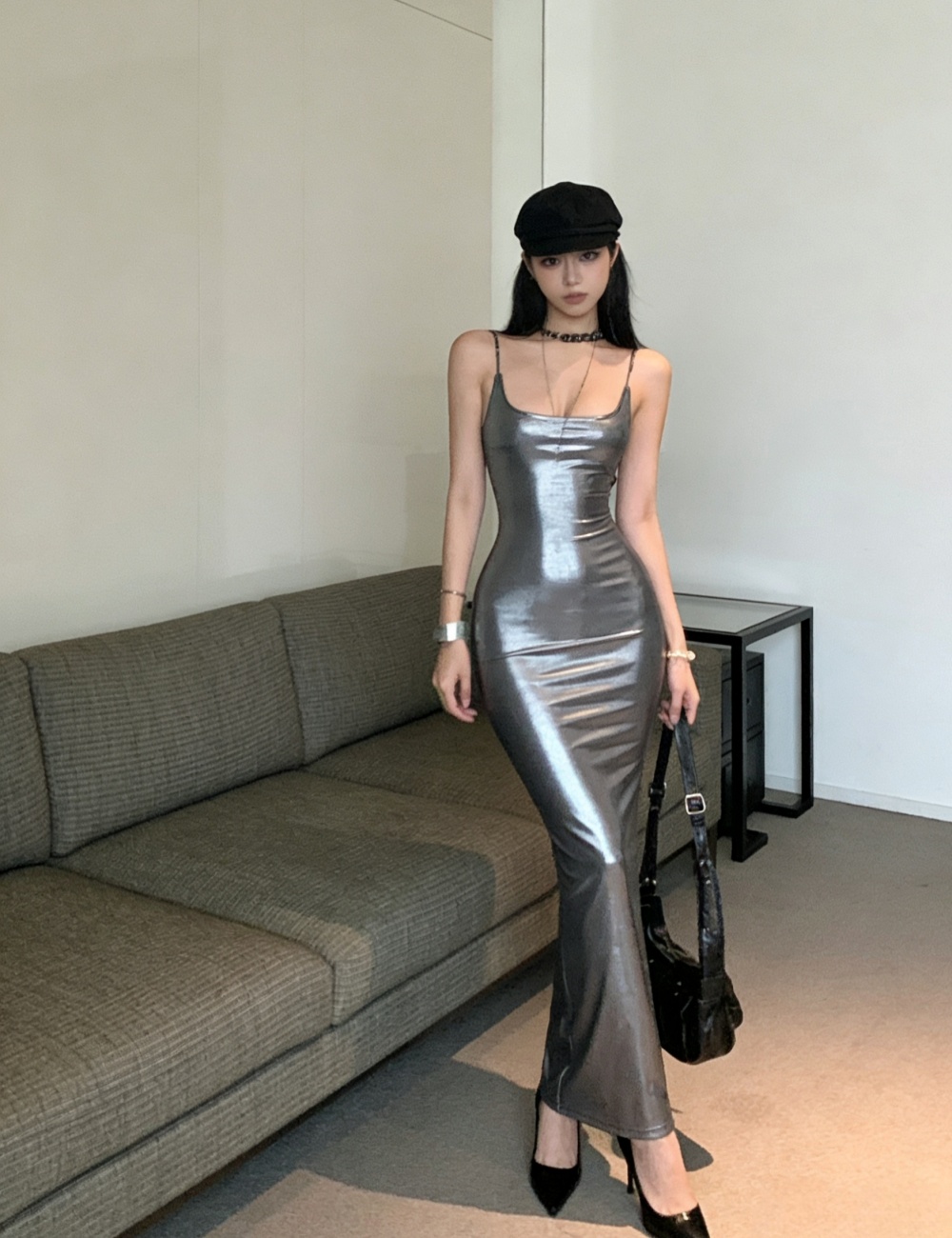 Slim cool dress package hip sexy long dress