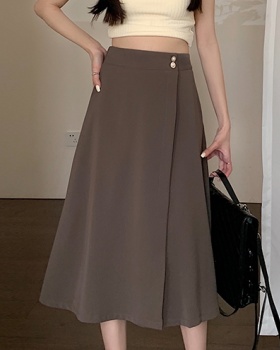 A-line split skirt spring slim business suit for women