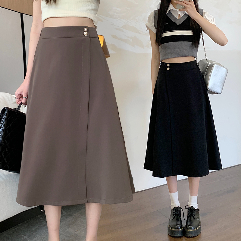 A-line split skirt spring slim business suit for women