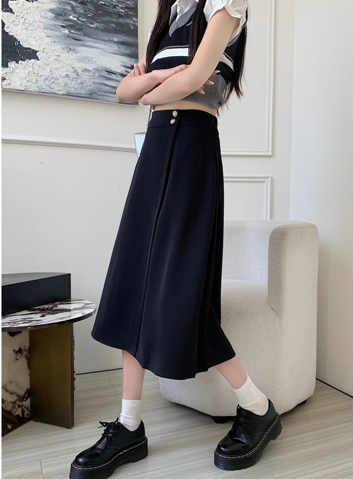 A-line split skirt spring slim business suit for women