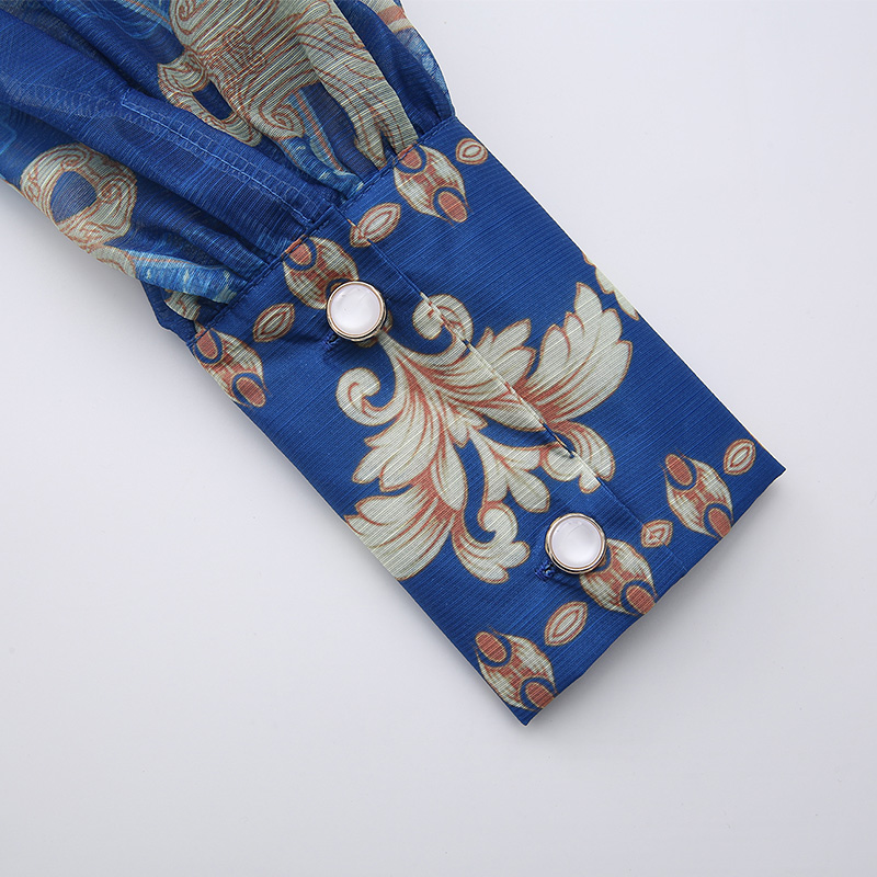 Classical printing dress court style corset