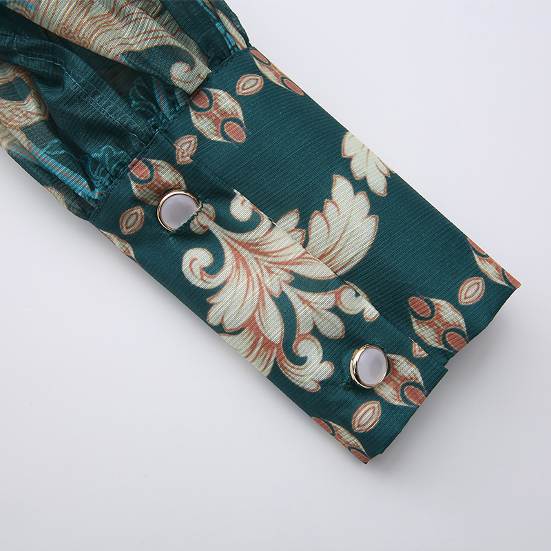 Long spring court style corset printing classical dress