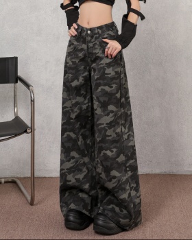 Casual work clothing camouflage long pants for women
