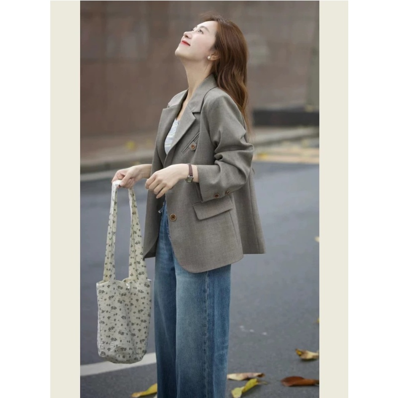 Spring and autumn coat retro business suit for women
