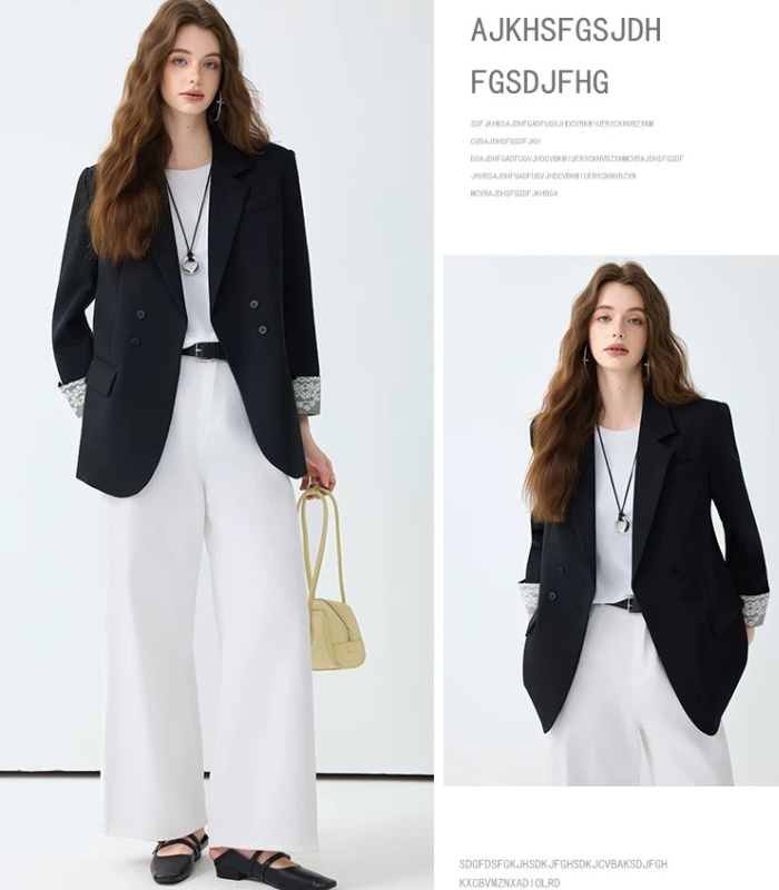 City Casual tops gray spring and autumn coat for women