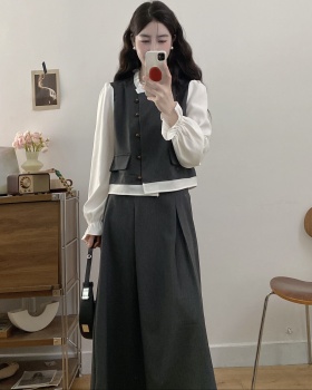 Spring fat short skirt Korean style tops a set for women