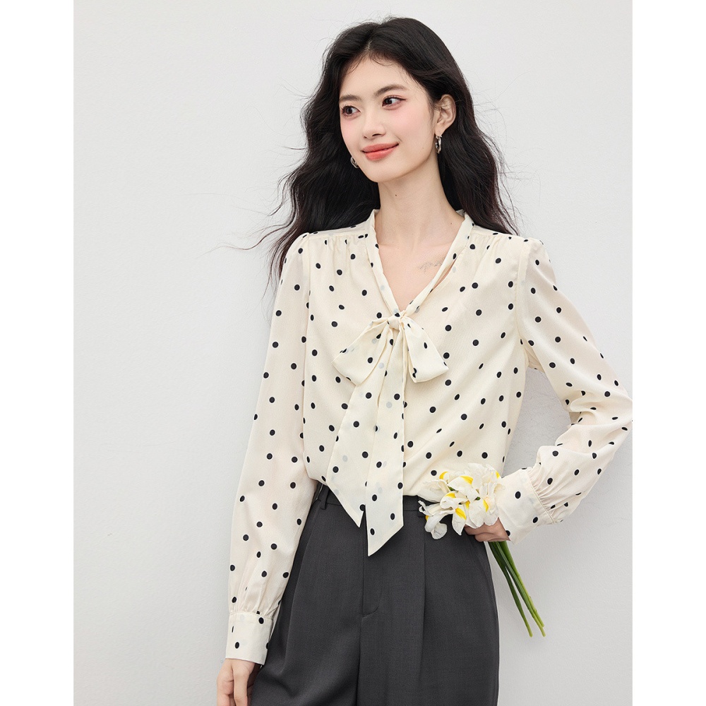 Streamer small shirt slim shirt for women