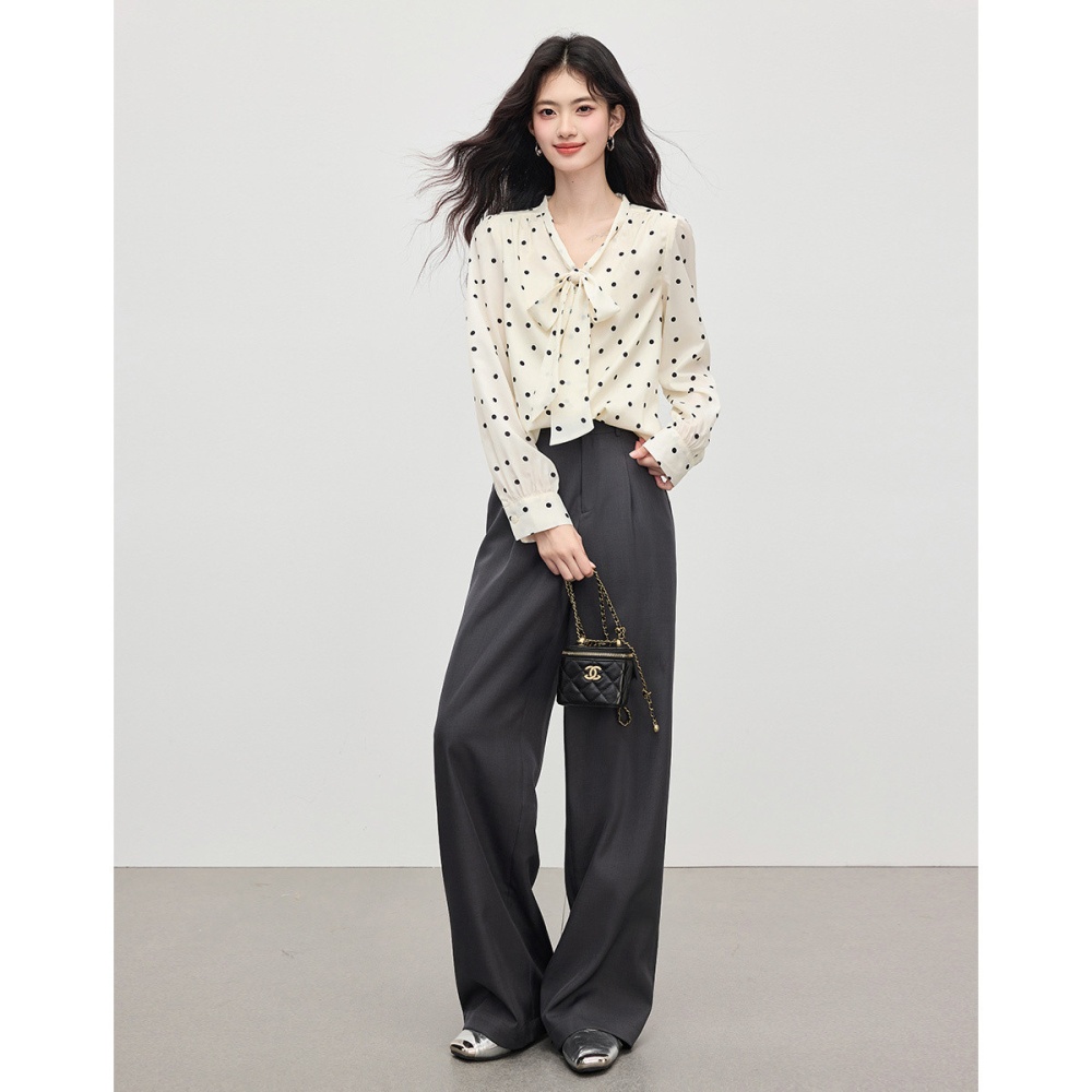 Streamer small shirt slim shirt for women