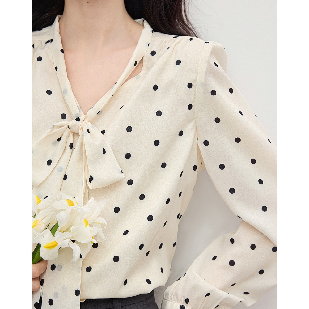 Streamer small shirt slim shirt for women