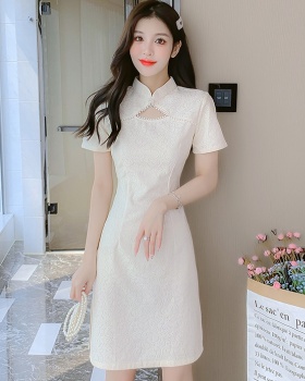 France style light Chinese style dress maiden retro cheongsam