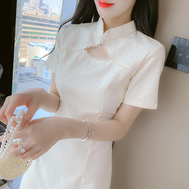 France style light Chinese style dress maiden retro cheongsam