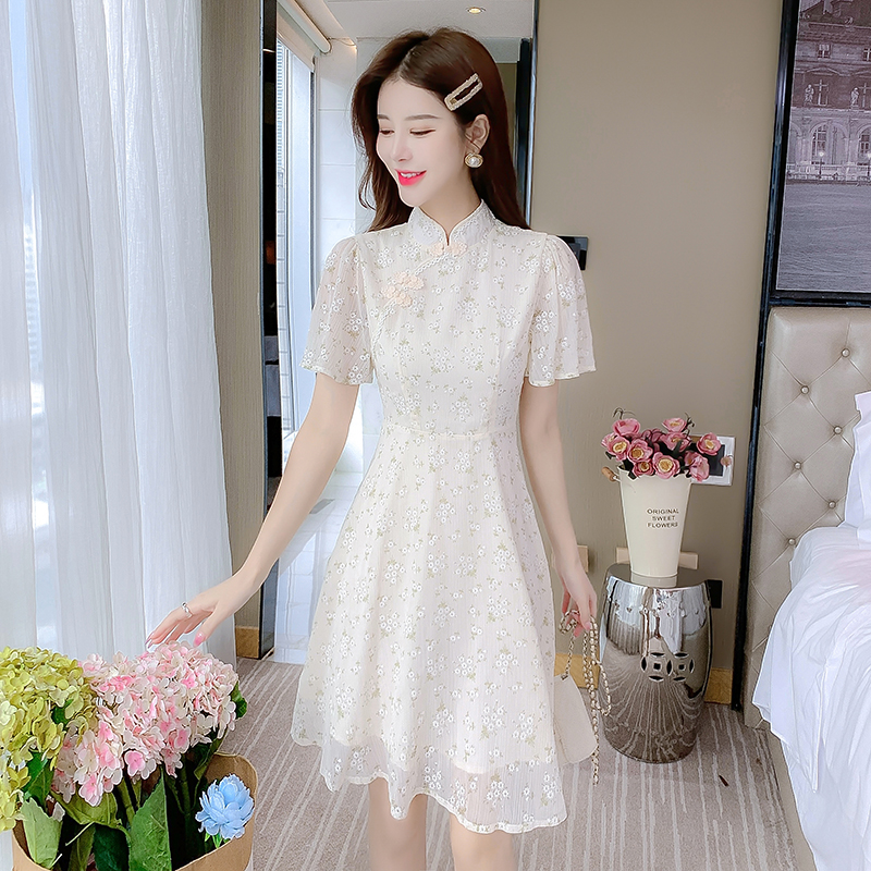 Summer Chinese style dress maiden cheongsam