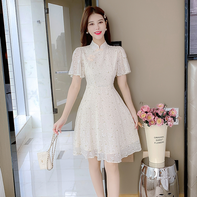 Summer Chinese style dress maiden cheongsam