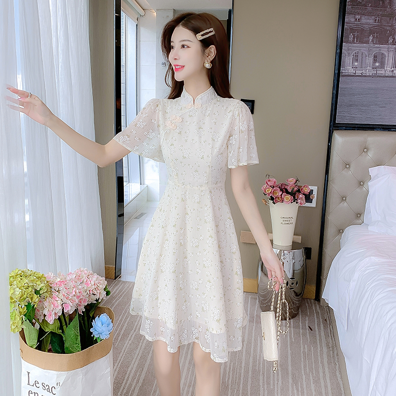 Summer Chinese style dress maiden cheongsam