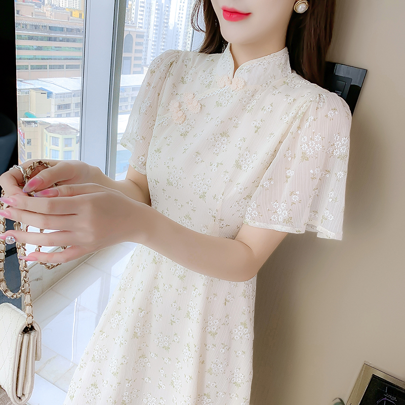 Summer Chinese style dress maiden cheongsam