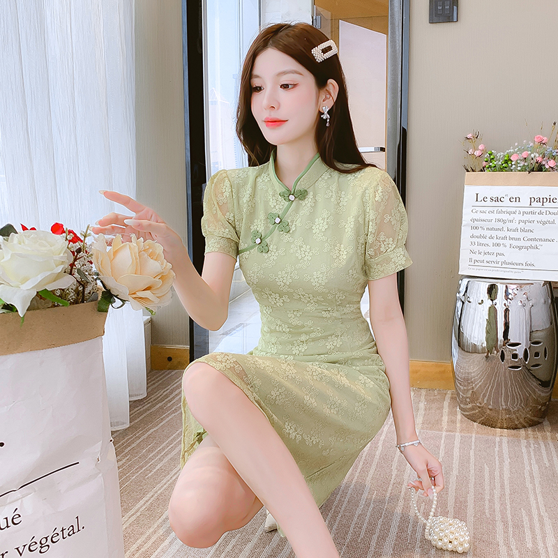 Chinese style temperament dress maiden fashion cheongsam