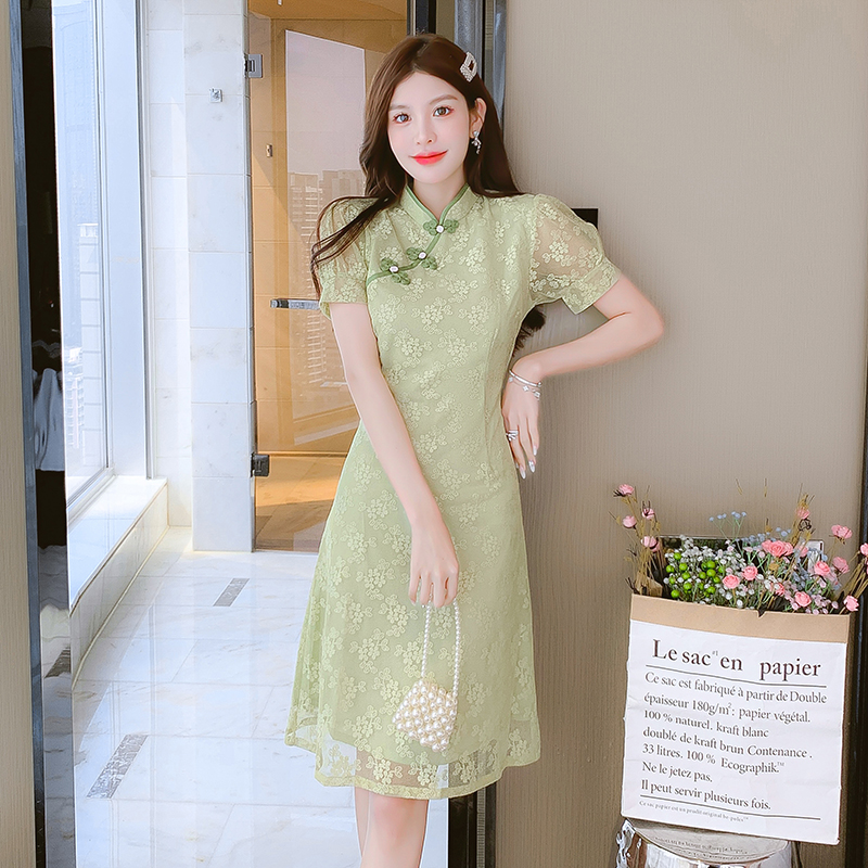 Chinese style temperament dress maiden fashion cheongsam
