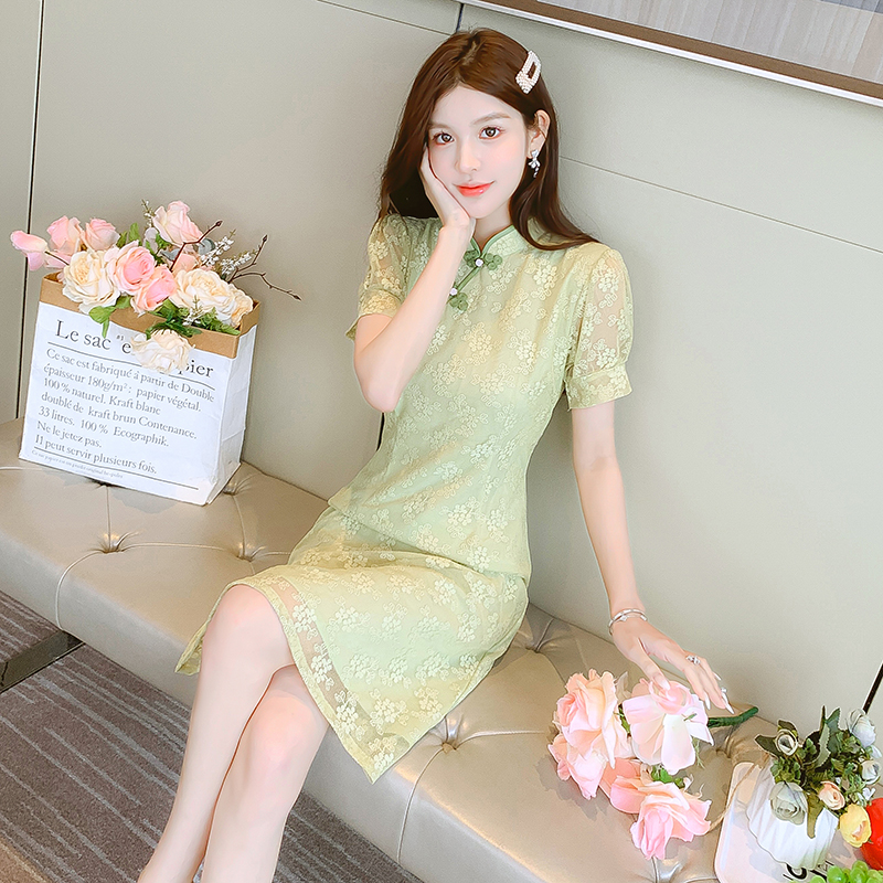 Chinese style temperament dress maiden fashion cheongsam